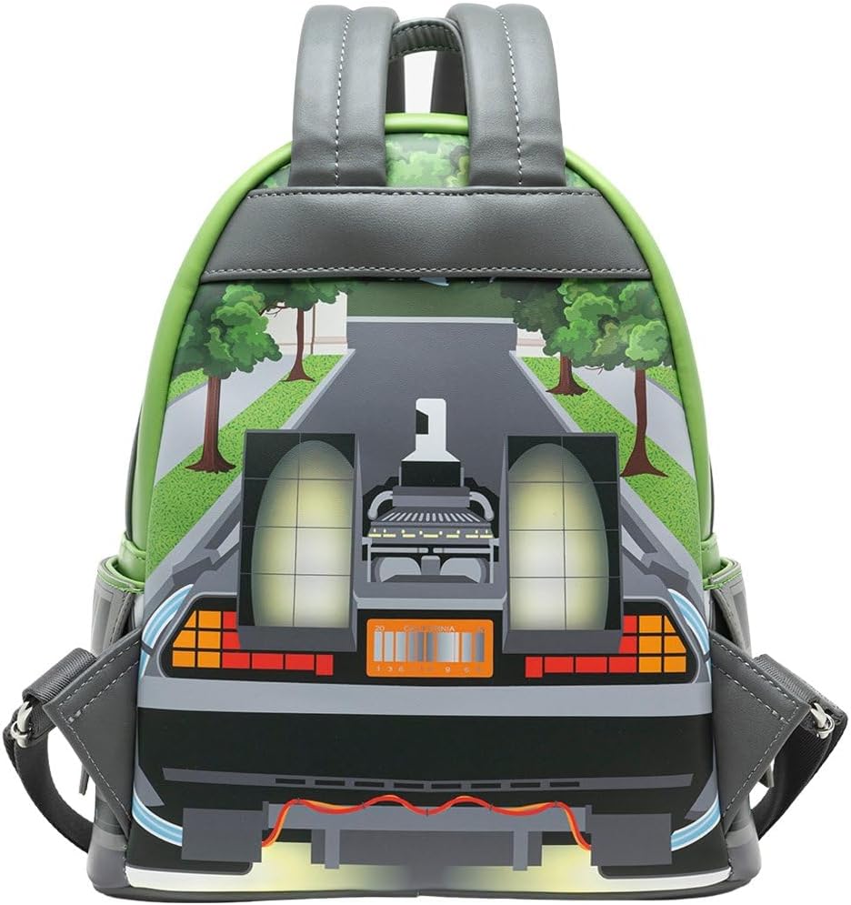 Loungefly Universal Back to the Future Light Up DeLorean Damen Rucksack, Mehrfarbig, Btfbk0007