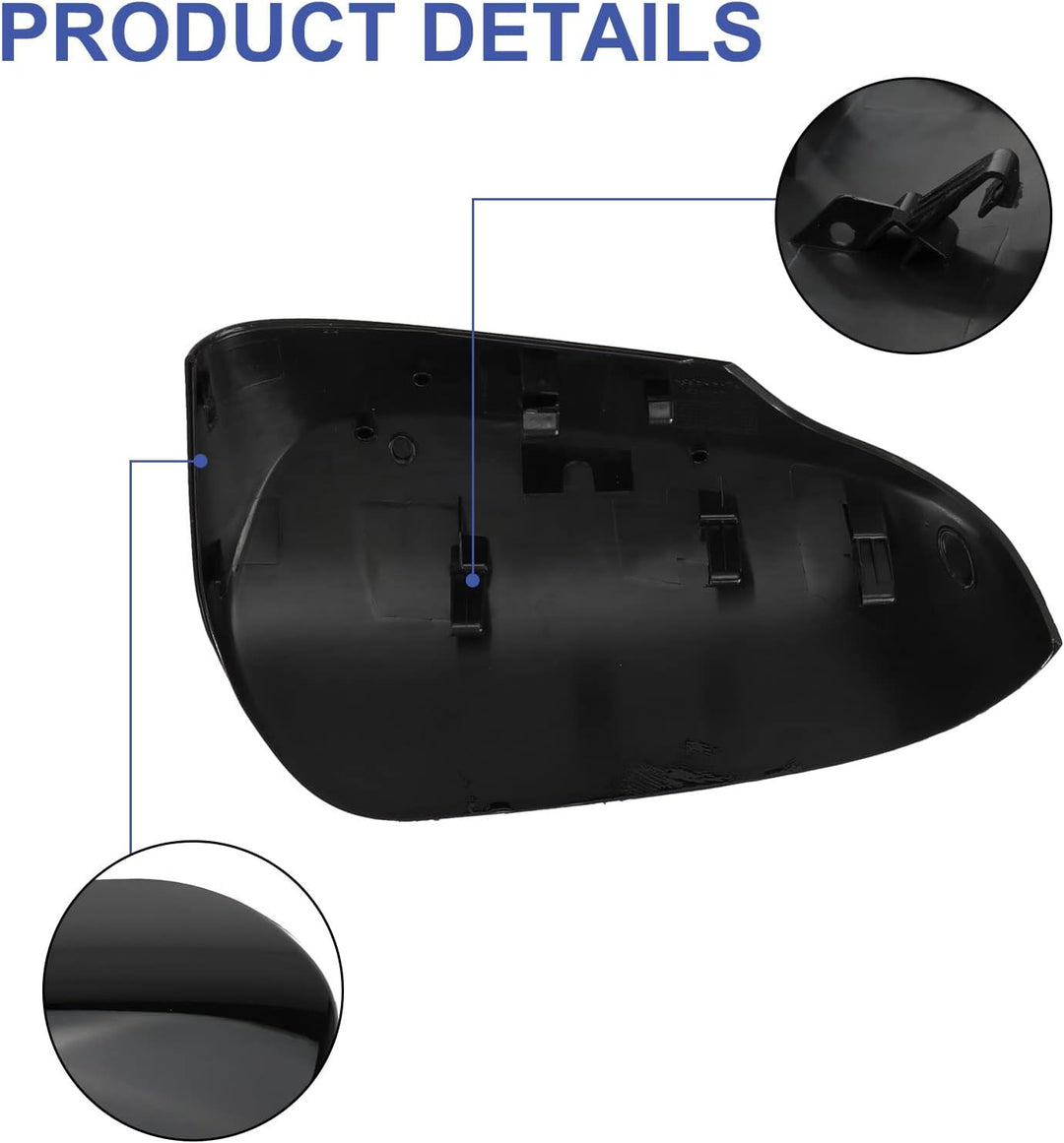 Auto Spiegelkappen, 1 Paar Auto Tür Aussenspiegelkappe Rückspiegelkappe Seitenspiegel Abdeckungen fü