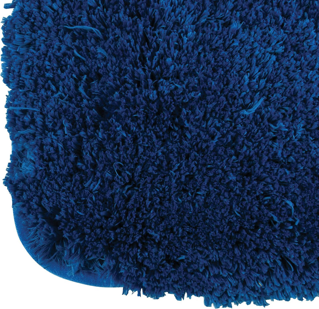 MSV - Mikrofaser-Badematte - 50 x 70 cm - Marineblau - Weich und komfortabel - Schnell absorbierend