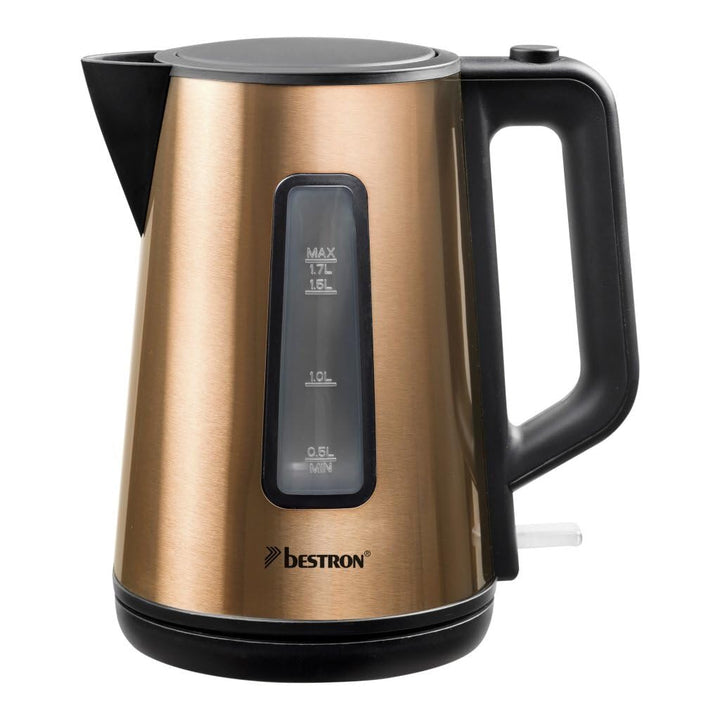 Bestron Wasserkocher mit 360° Basis, inkl. Kochstopp-Automatik & Trockenlaufschutz, 1.7 Liter Fassun