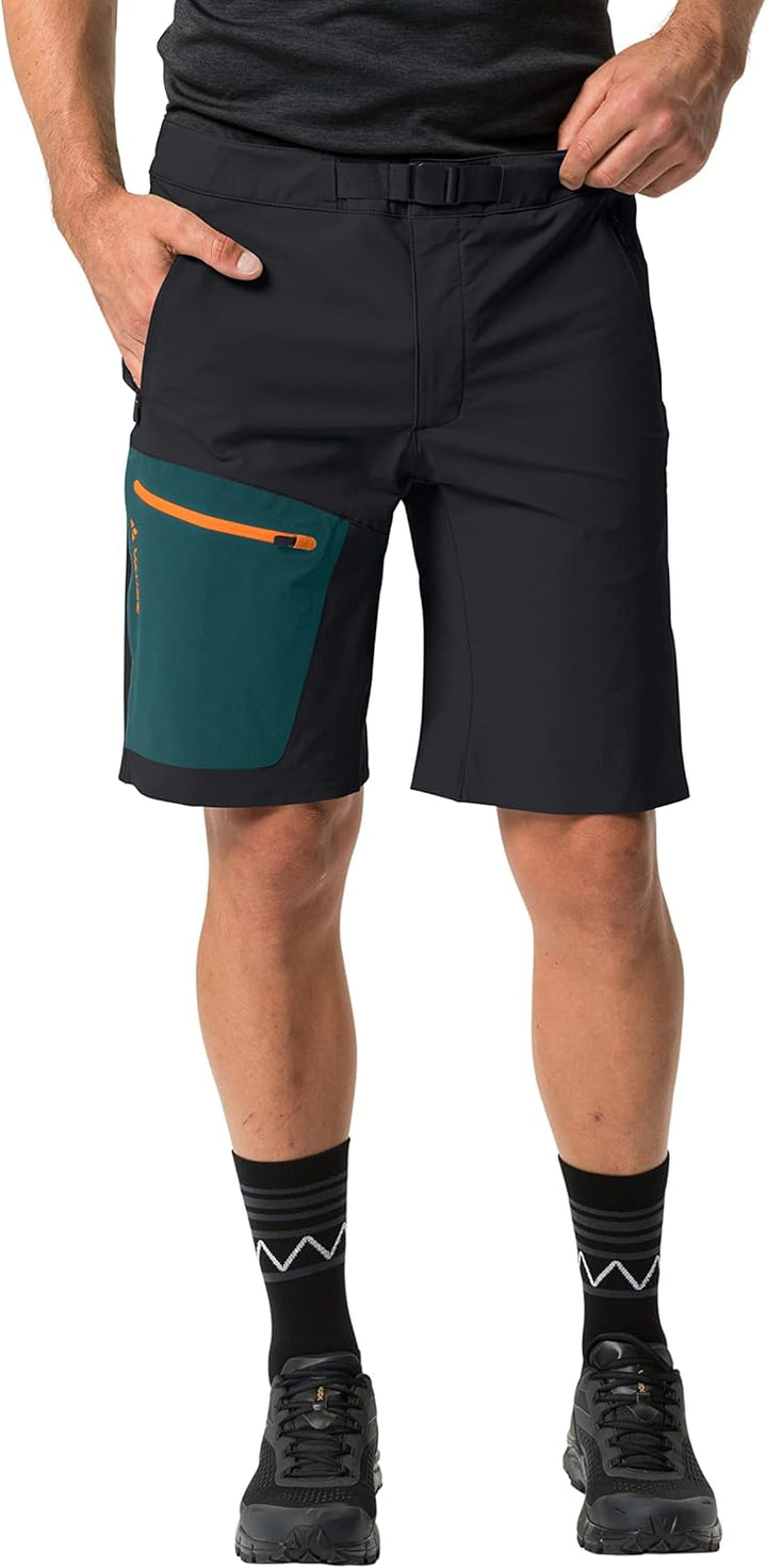 VAUDE Herren Shorts Men's Badile Shorts 56 Black/Green, 56 Black/Green
