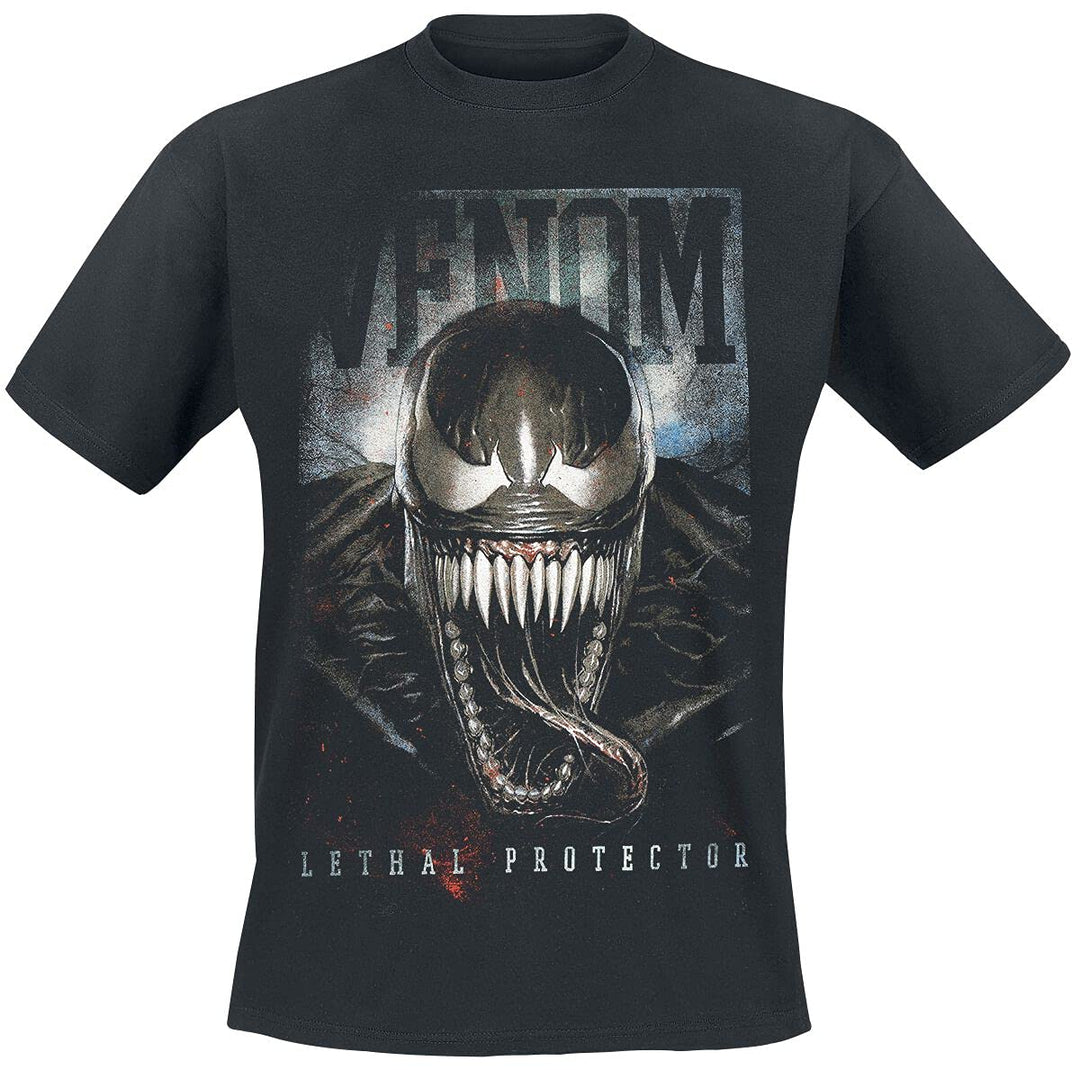 Venom (Marvel) Lethal Protector Männer T-Shirt schwarz L 100% Baumwolle Bösewichte, Fan-Merch, Filme