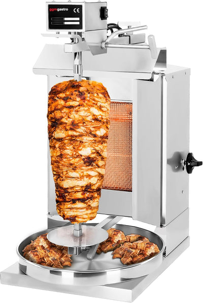 GGM Gastro Kebab Grill - 1 Brenner - 5kg Kapazität - 3.25kW - Fleischspiess 44.5 x 1.2cm - einstellb