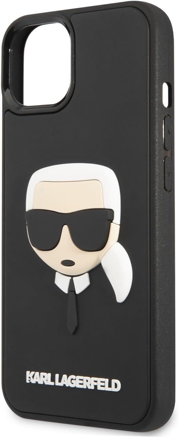 KARL LAGERFELD KLHCP14MKH3DBK hülle für iPhone 14 Plus 6,7" schwarz/Black hardcase 3D Rubber Karl`s