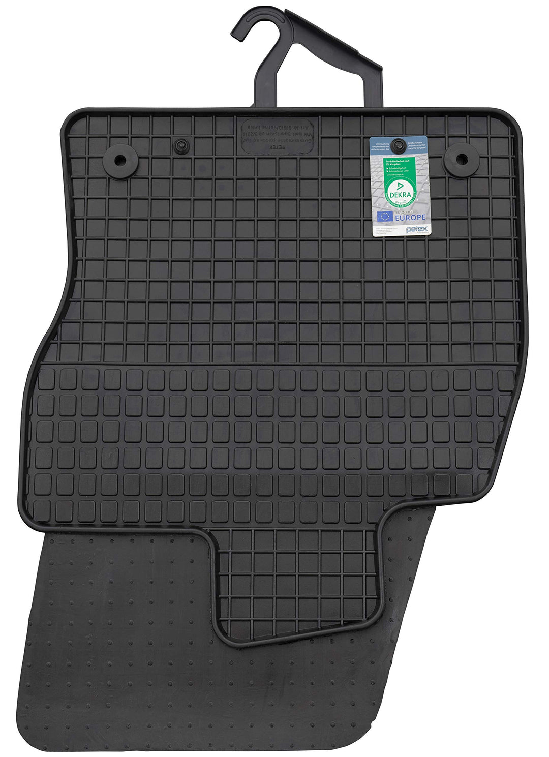 PETEX Gummimatten passend für Golf Sportsvan ab 05/2014 Fussmatten schwarz 4-teilig