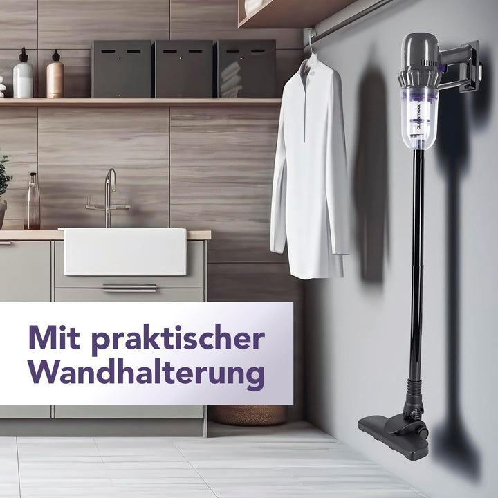 CLEANmaxx Akku Staubsauger | 2in1 Handstaubsauger & Bodenstaubsauger | max. 30 Min. Laufzeit | kabel