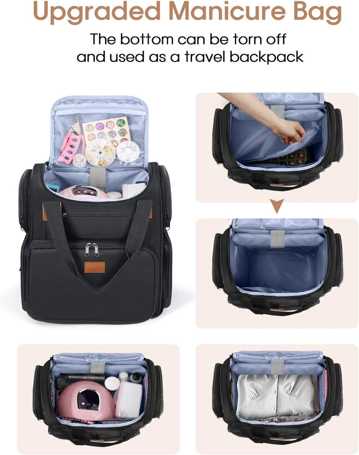 Deciniee Nagellack Aufbewahrung Tasche: Gross Nagellack Organizer Tasche für 84 Flaschen Nagellack u