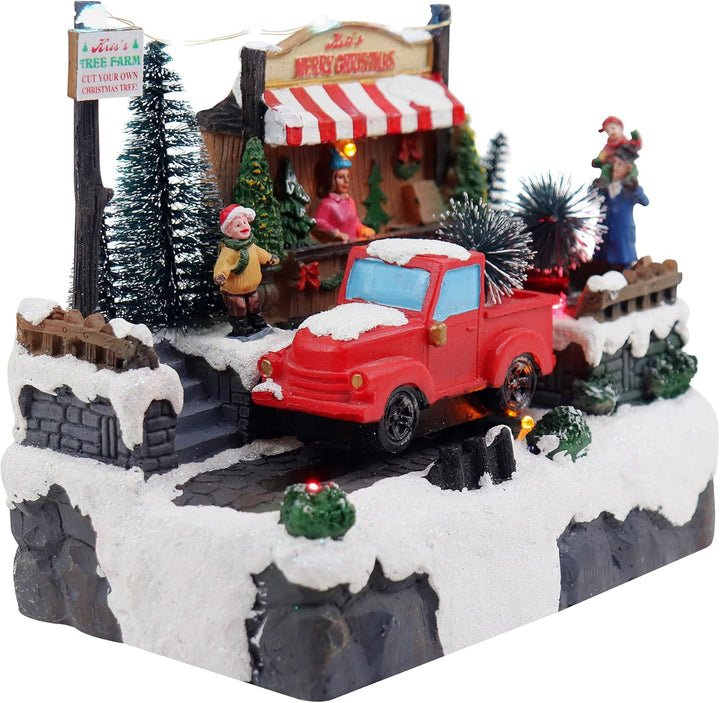 Lemax - Tree Delivery 93423 Transport von Tannenbäumen - Weihnachtsdorf Winterdorf