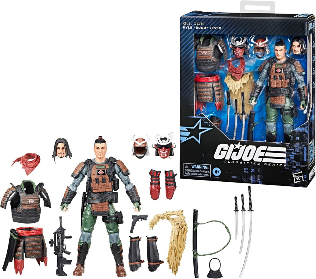 G.I. Joe Classified Series #174, Kyle Budo Jesso, Deluxe Collectible 6 Inch Samurai Action Figure wi