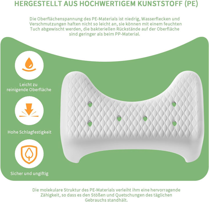 Toilettenhocker Erwachsene, 18cm perfekte Höhe klohocker Squattypotty Rutschfester Oberfläche, Ergon