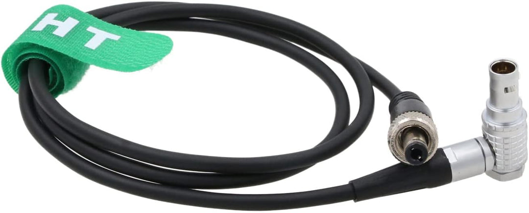 Netzkabel für Alexa DSMC2 Kamera auf Atomos Ninja V Monitor, rechtwinklig, 2-polig auf 2,5 mm Gleich