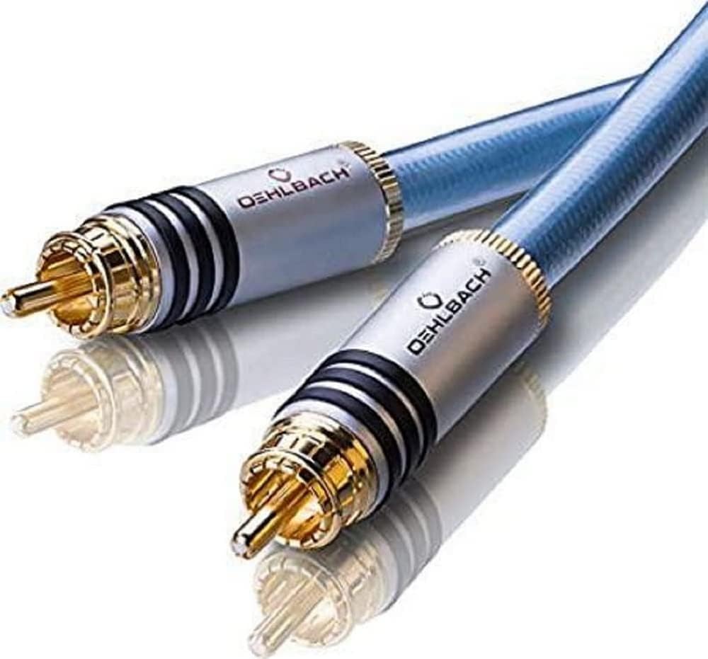 Oehlbach XXL Series 2 - High-End Stereo Audio Cinchkabel (Made in Germany, mehrfach Schirmung, HPOCC