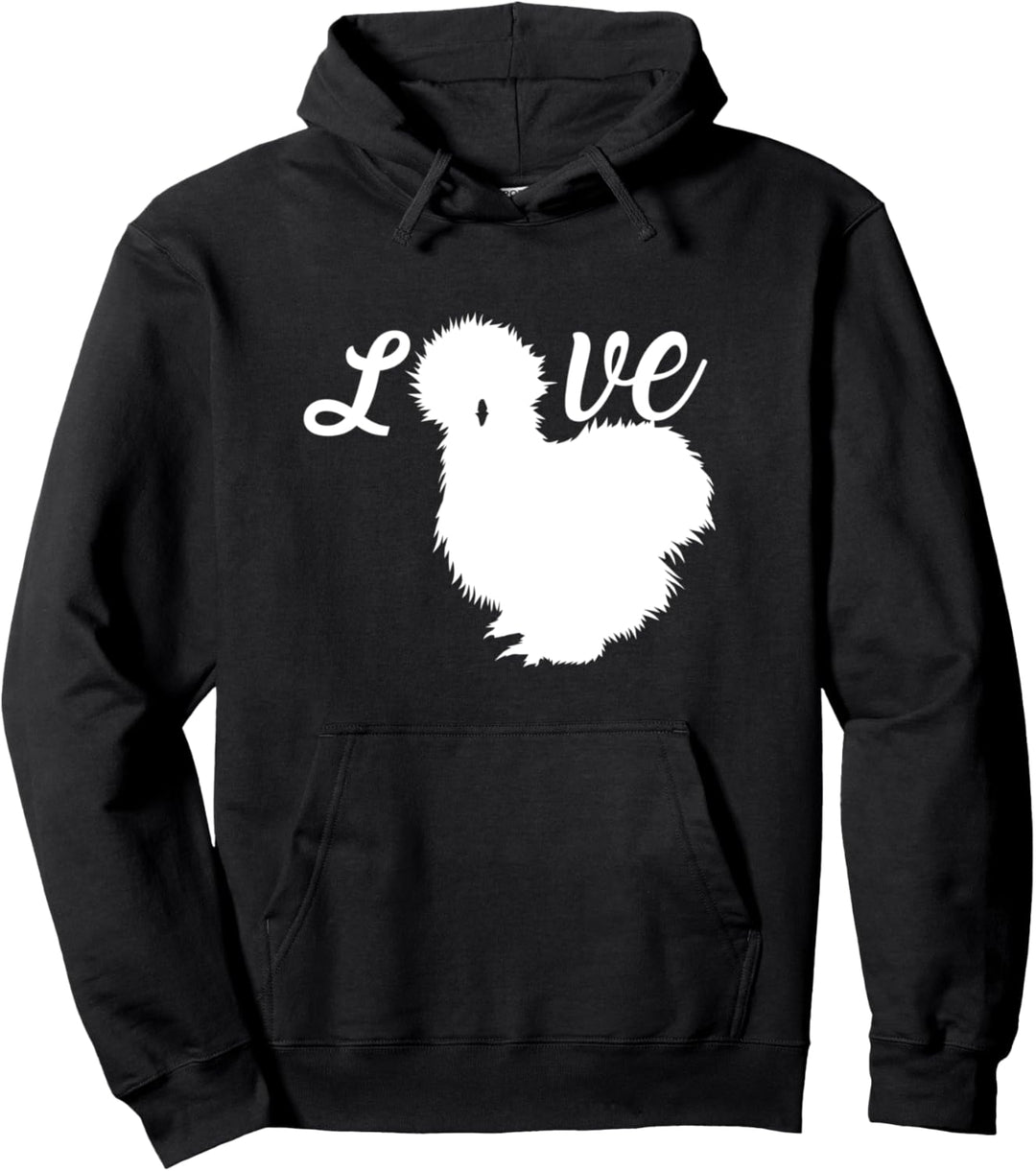 Seidenhühner Seidenhuhn Silkie Hühner Huhn Hühner Liebe Pullover Hoodie
