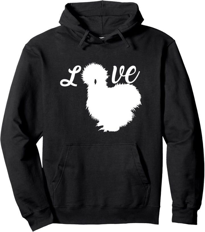 Seidenhühner Seidenhuhn Silkie Hühner Huhn Hühner Liebe Pullover Hoodie