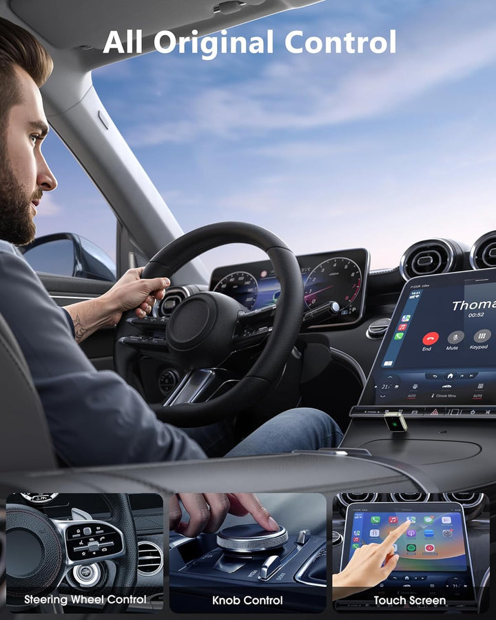 Mini Wireless CarPlay Geräte mit Auto GPS Navigation – Musikwiedergabe und Telefonieren, Umrüstung v