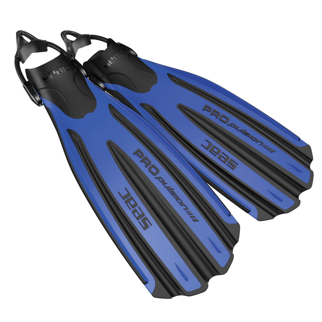 Seac PROPULSION S Geräteflossen mit Sling Straps (Bungees) Azul L-XL, Azul L-XL