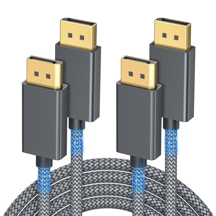 Itramax 8K 60Hz DisplayPort-Kabel 4.5M 2Stück,DP 1.4-Male Ultra-High-Speed-Kabel für Laptop/PC/TV/Ga