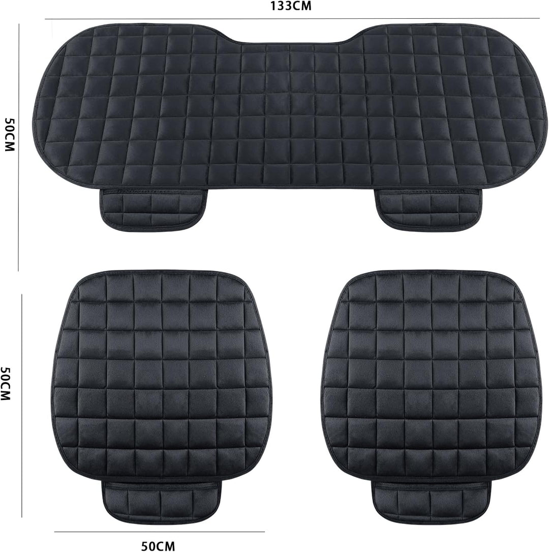TOOSOAR® Sitzauflage Auto, Universal Rutschfest Autositzauflage, 3PCS Autositzkissen für Auto-Vorder