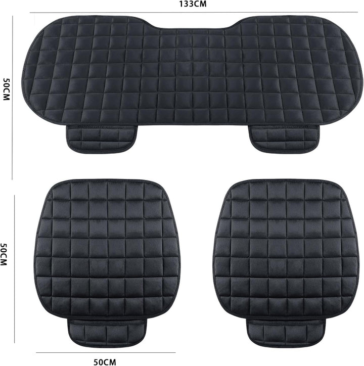 TOOSOAR® Sitzauflage Auto, Universal Rutschfest Autositzauflage, 3PCS Autositzkissen für Auto-Vorder