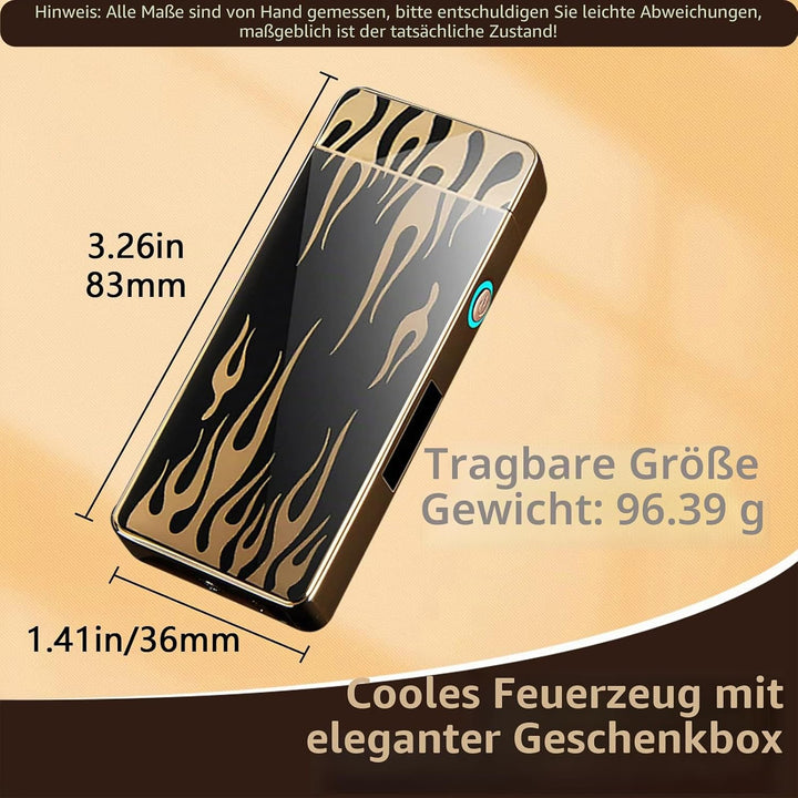 RSBYE Feuerzeug Elektrisch, Elektrisches Feuerzeug mit Verdicktem Lichtbogen, Lichtbogen Feuerzeug U