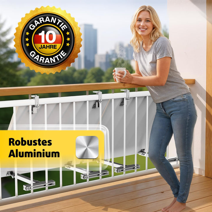 Avoltik 2X Balkonkraftwerk Halterung Balkon ECKIG für alle Solarpanel-Grössen Solarmodul Halterung a