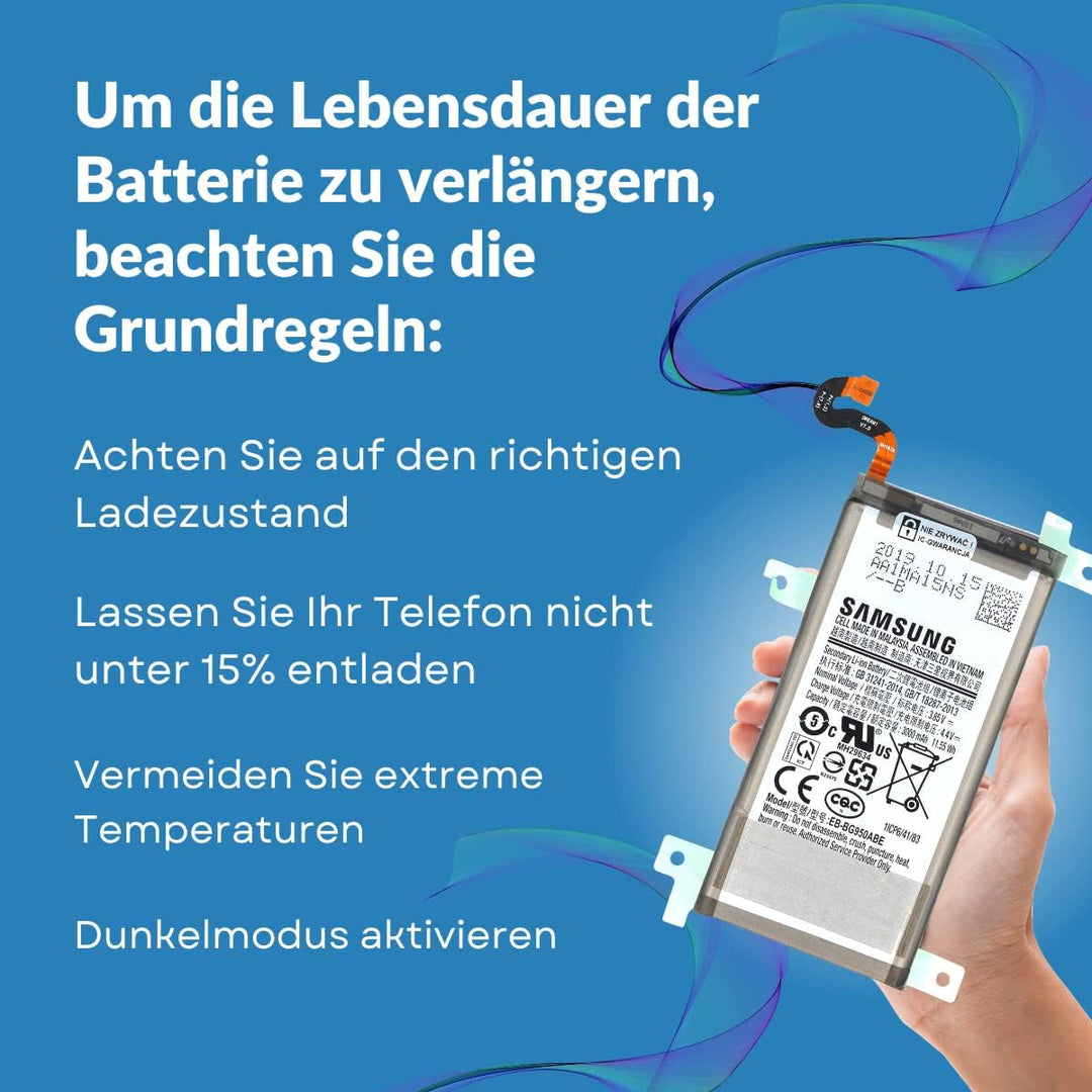 Original Akku für Samsung Galaxy S8 G950 Original OEM - 3000 mAh Lithium-Ionen-Batterie - Fabrikneu