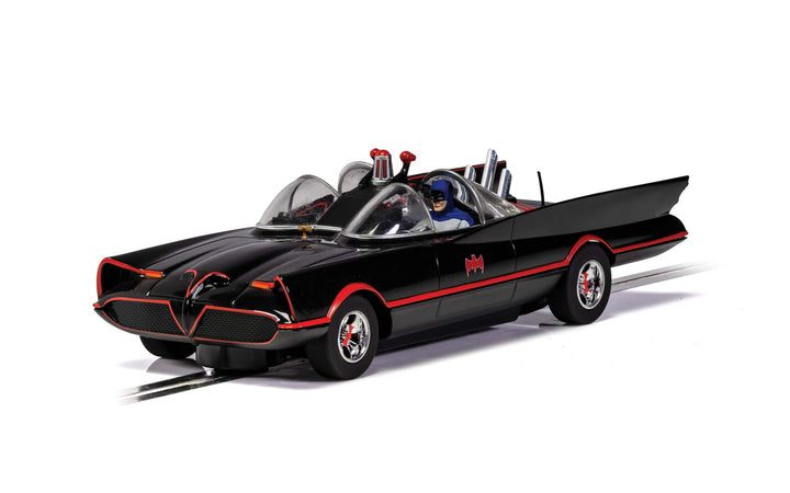 Scalextric C4175 Batman Batmobil, Film- und Fernseh-Slotcar im Massstab 1966–1:32, Schwarz Batmobile