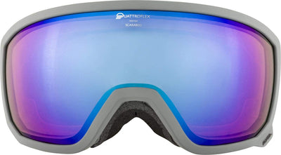 ALPINA SCARABEO Q - Verspiegelte, Kontrastverstärkende & Polarisierte OTG Skibrille Mit 100% UV-Schu