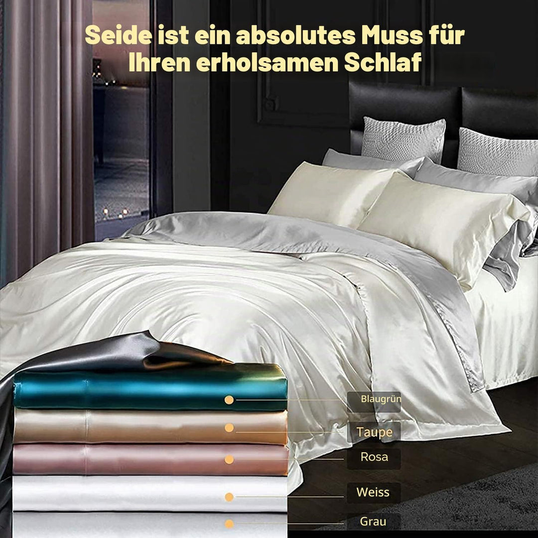 Kissenbezug aus Naturseide, hypoallergen, 22 Momme, 100% Seide, 600 Fäden, mit verdecktem Reissversc