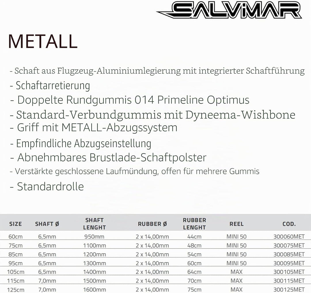 SALVIMAR Unisex-Adult Metal Arbalete
