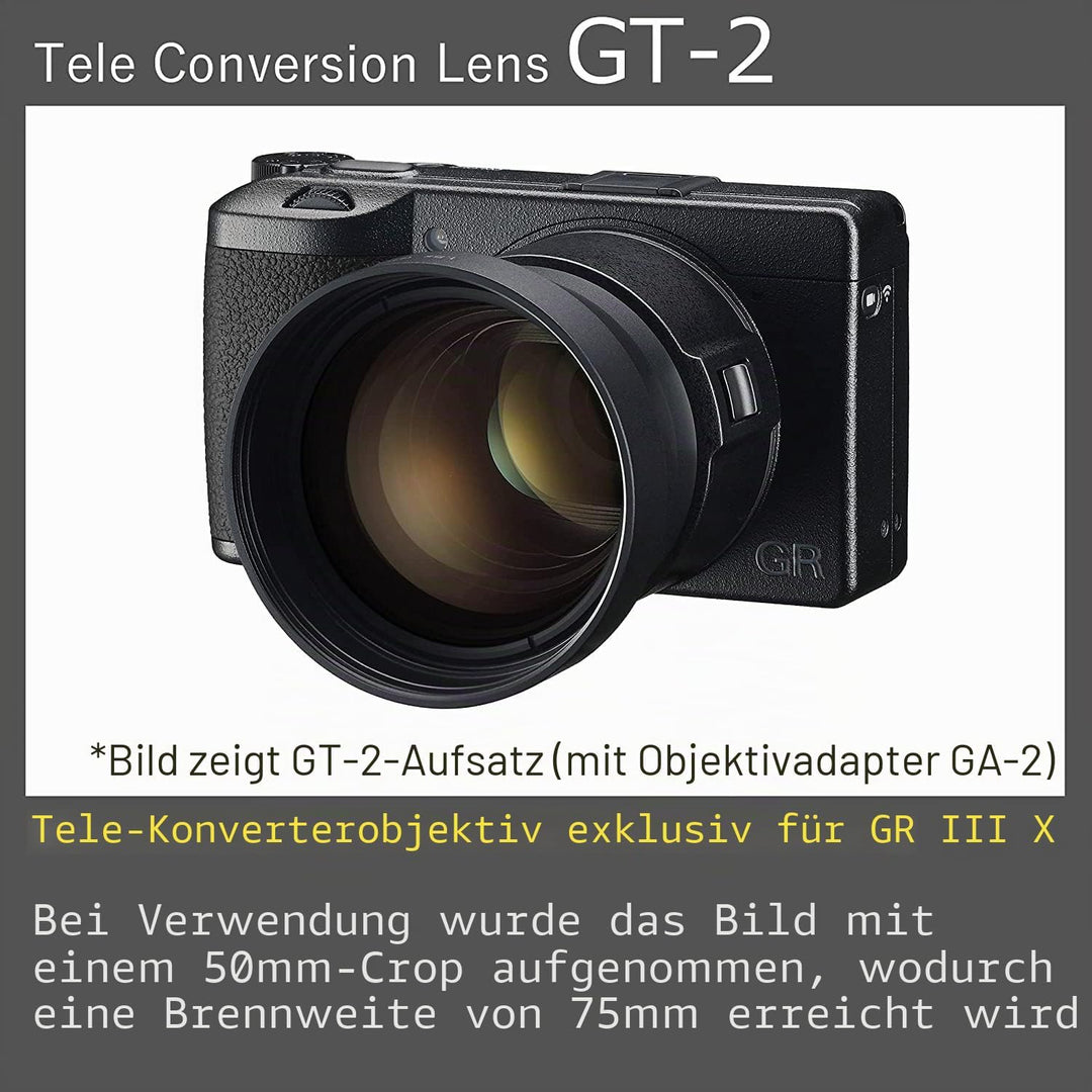 Ricoh GR IIIx Urban Edition, Digitale Kompaktkamera mit 24MP APS-C CMOS Sensor + GA-2 [Kompatible Mo