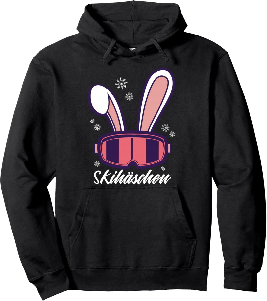 Skihäschen Skihaserl Skihase Skiurlaub Apres Ski Damen Pullover Hoodie
