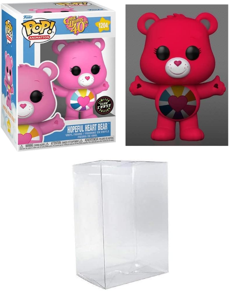 Funko POP! Animation: Care Bears 40th Anniversary - Hopeful Heart Bear with Glow in The Dark Chase B