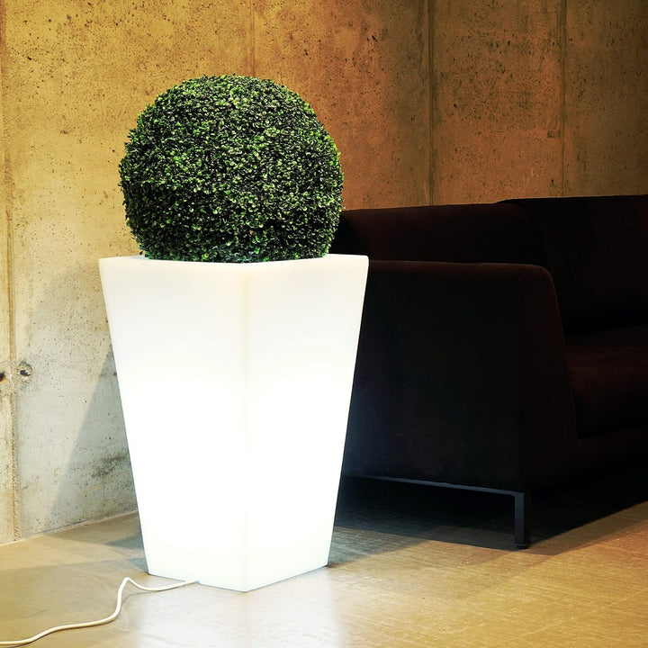 Monumo Leuchtender Blumentopf Gross 70 cm x 41 cm x 41 cm | geeignet für Haus, Büro, Garten, Patio,