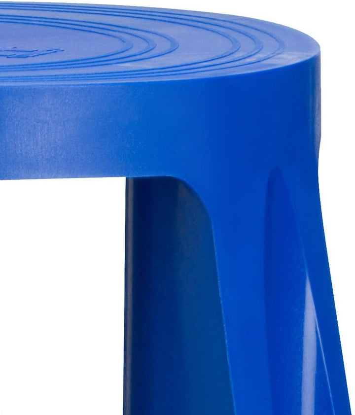 IVOL Stabiler Tritthocker - Elefantenfuss - Kunststoff - 41 cm Hohe - 150 kg Traglast (Blau), Blau