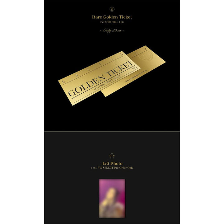 LALISA LISA First Single Album [Incl. Pre-Order Benefit] (GOLD VER.)