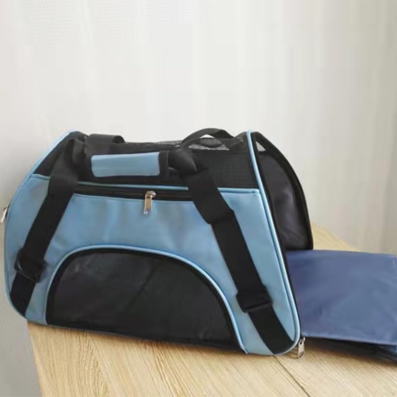 EHOTER Tragbare Haustiertasche Transportbox Katzentiertasche mit Schultergurten für Haustiere Katzen