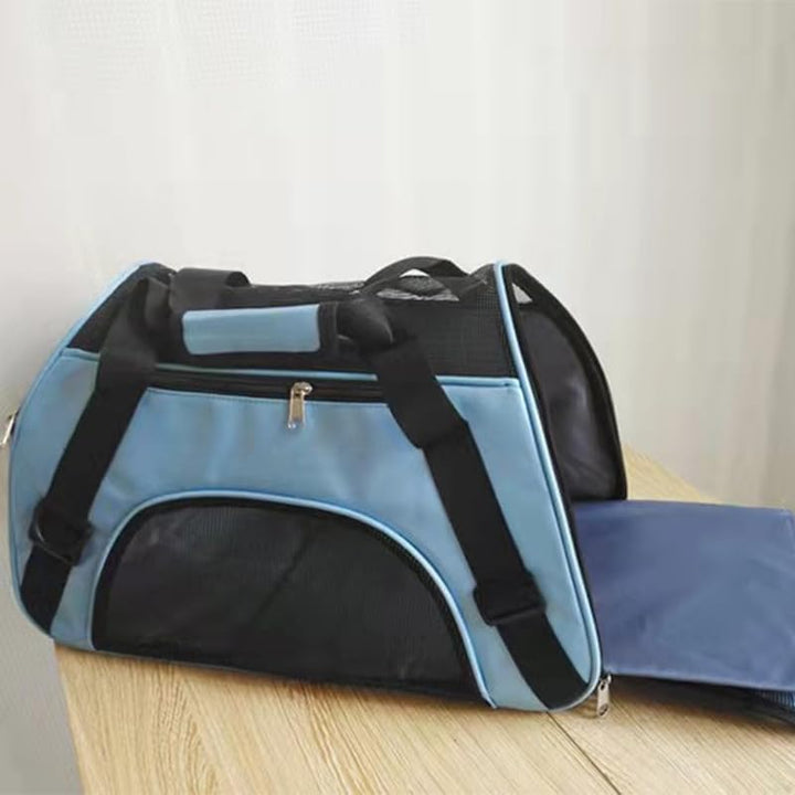 EHOTER Tragbare Haustiertasche Transportbox Katzentiertasche mit Schultergurten für Haustiere Katzen