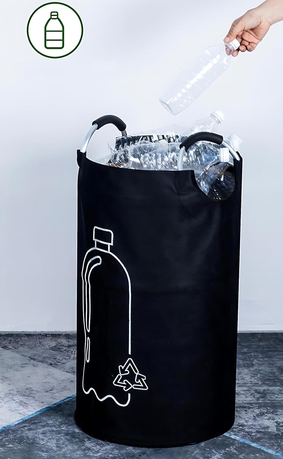 76L Pfandflaschen Sammelbehälter, Gross Pfandflaschen Aufbewahrung, Behälter Leergut & Altglas Aufbe
