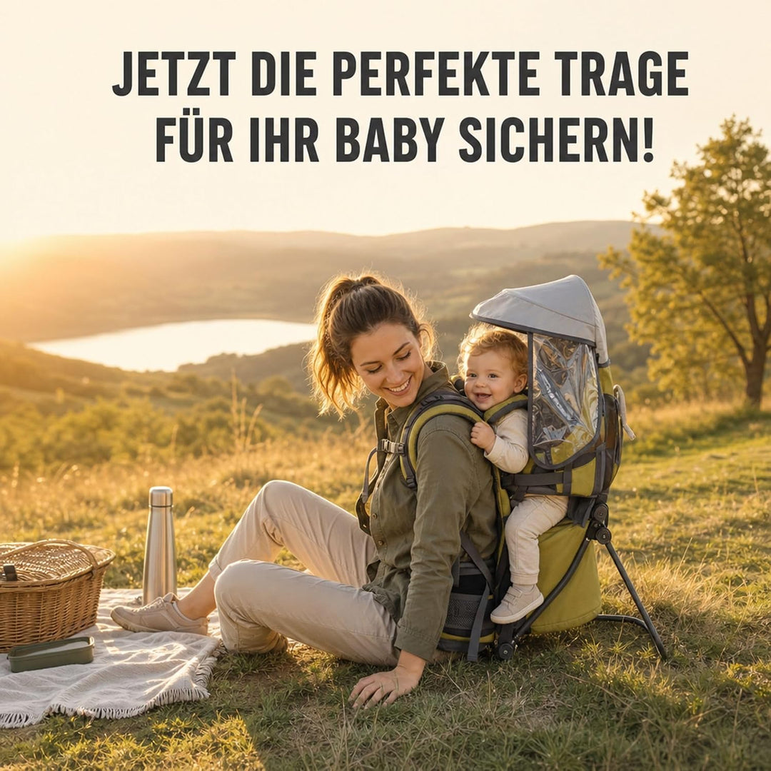 Fillikid Rückentrage Explorer Elite Exklusiv | Kindertrage für Wandern & Reise | Babytragerucksack m