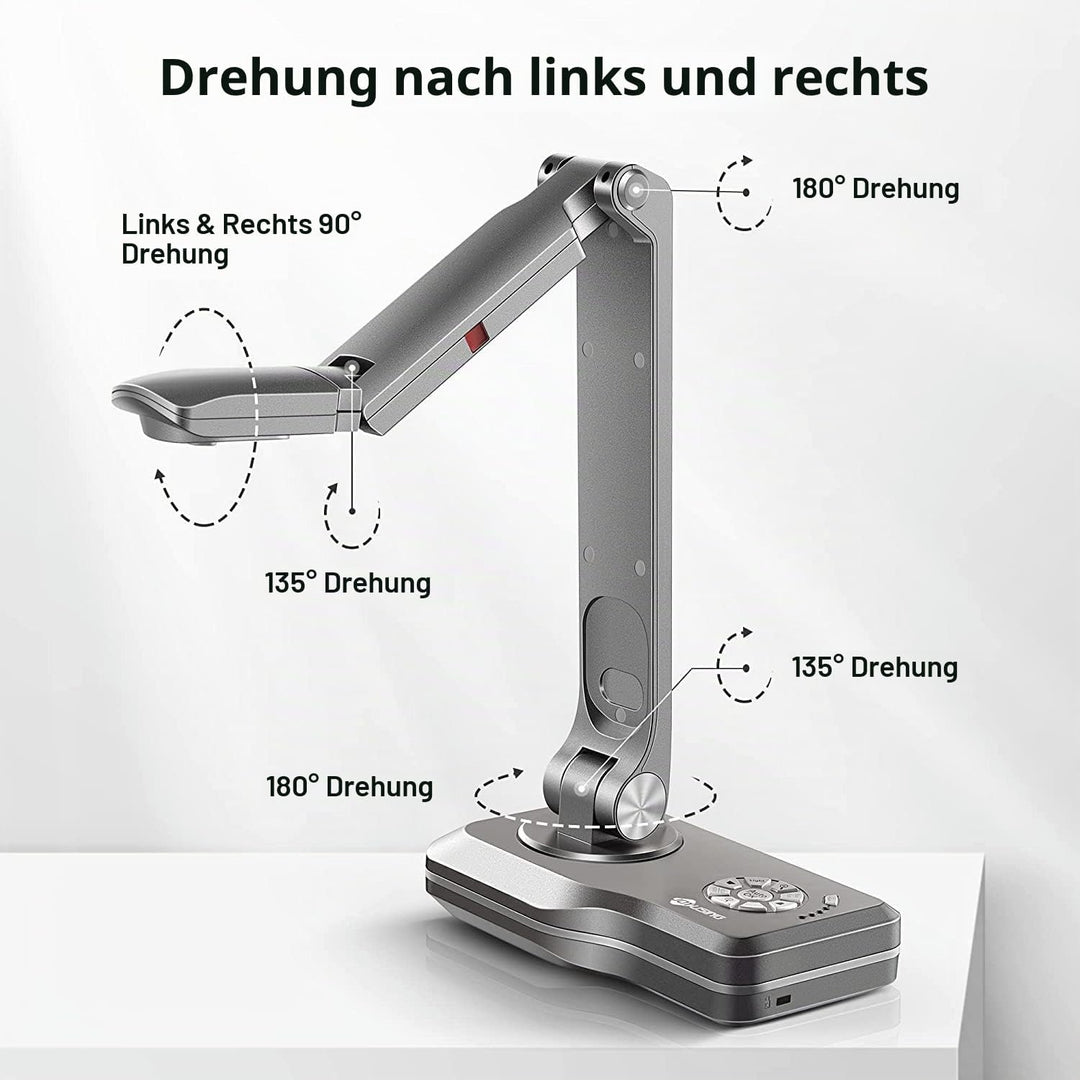 JOYUSING V508 VGA/HDMI/USB 8 Megapixel Dokumentenkamera und Visualizer, A3-Format, LED-Licht &amp; Mikro