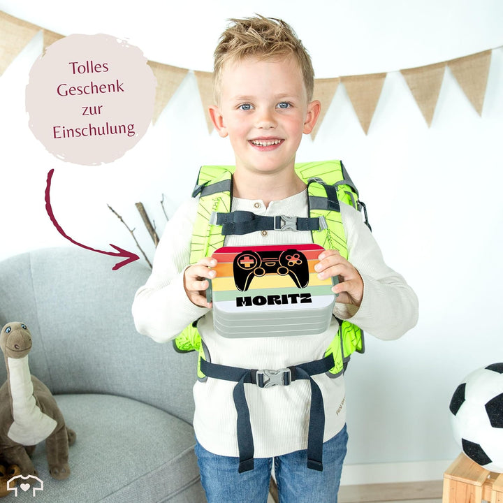 Kinder Bento Box Midi Lunchbox für Mepal Bentobox - Gaming - Controller Gamepad Game - 900 ml - Sage