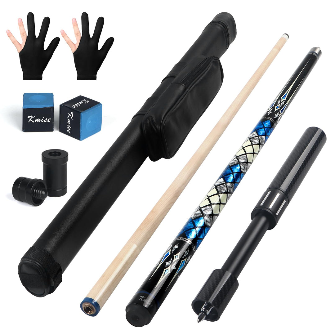 Kmise Professioneller Pool-Queue-Stick – 19 20 21 oz Queue-Sticks aus kanadischem Ahorn, Schaft mit