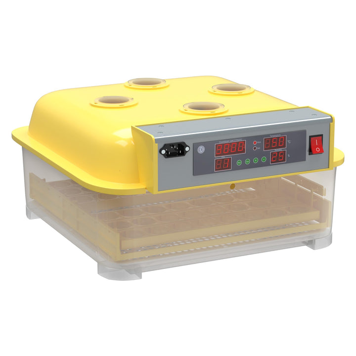 Automatische Brutmaschine 48 Eier Brutapparat Flächenbrüter Inkubator 4 Sichtfenster