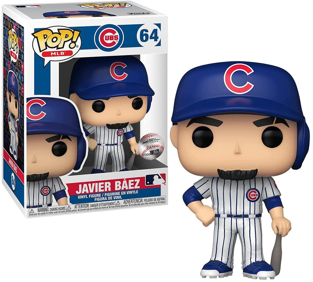 Funko Pop! MLB: Cubs - Javier Baez Báez - (Home Uniform) - Vinyl-Sammelfigur - Geschenkidee - Offizi