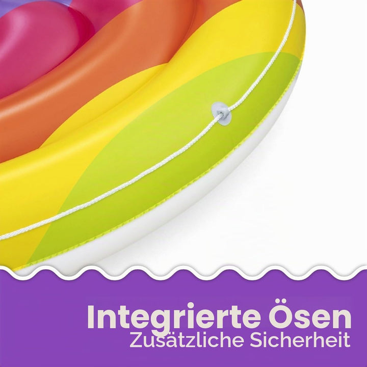 Bestway Badeinsel Rainbow Dreams 175 x 163 cm