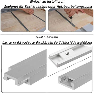 uyoyous T Nut Schiene 1220mm 30 Typ 4 Stück Aluminium T-Track T-Schienenrampe T-Slot Track T-Schiene