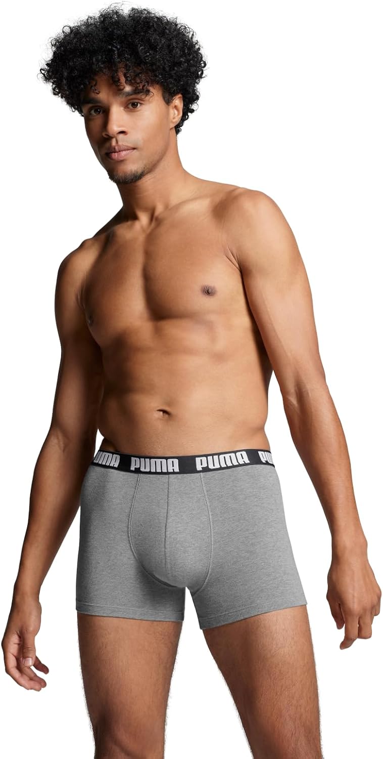 PUMA Herren Boxershorts (3er Pack) M Grey Combo, M Grey Combo