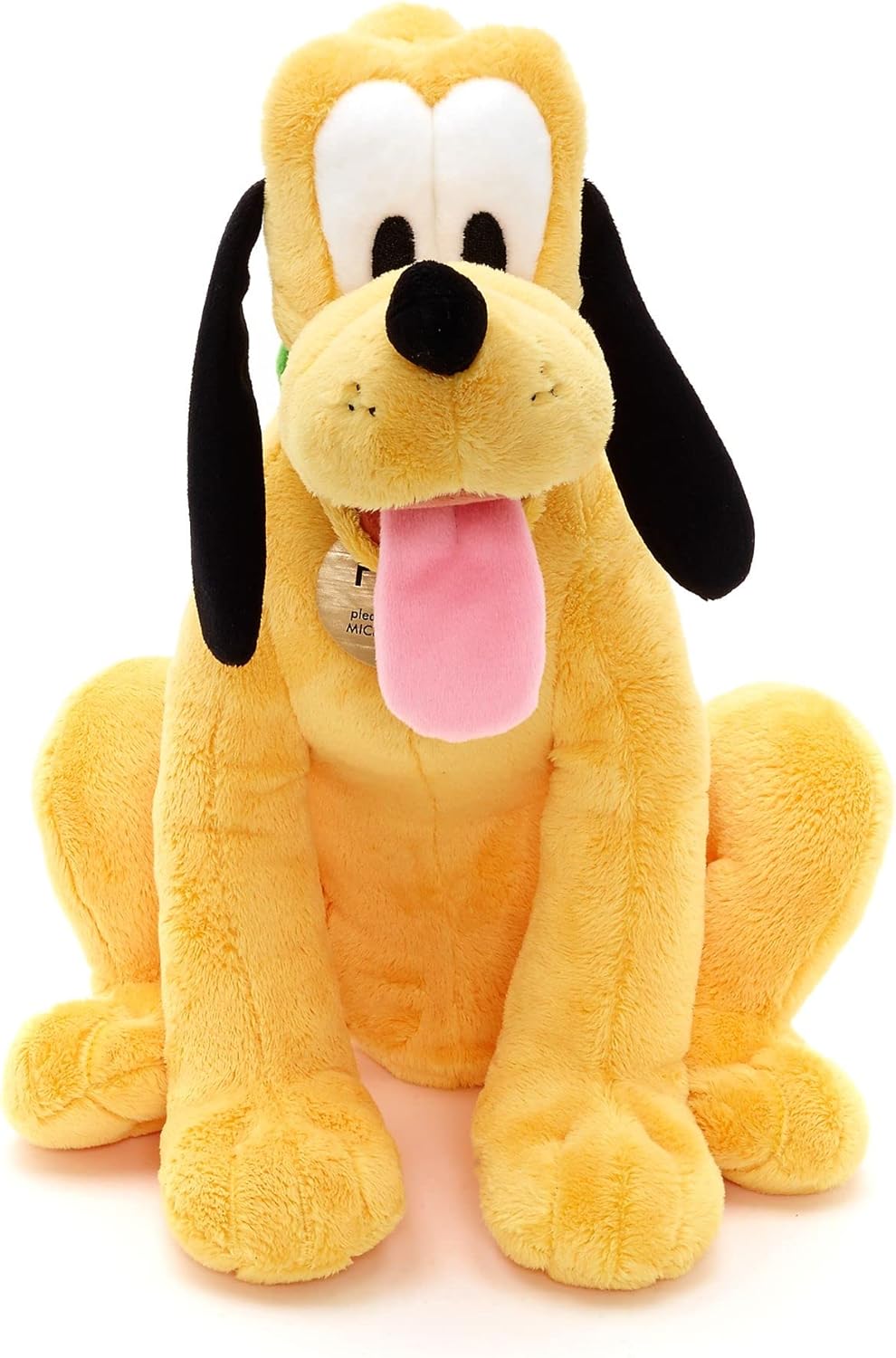 Disney Store Pluto Offizielles mittelgrosses Kuscheltier für Kinder, 37 cm, Plüschhund mit Stickerei