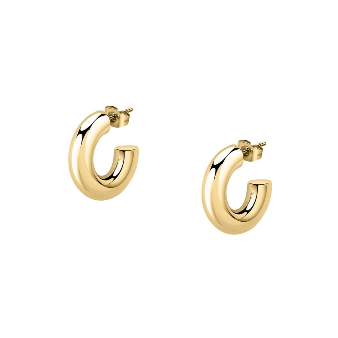 Morellato CREOLE Damen Ohrringe Creolen aus Stahl, PVD Gold - SAUP12